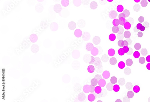 Light Purple vector background with spots.