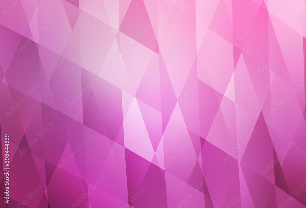 Light Pink vector background in polygonal style. Light Pink vector background in polygonal style.