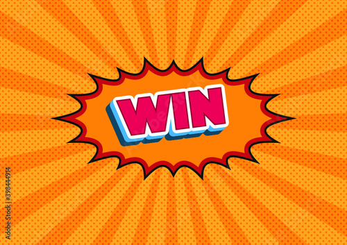 win text effects pop up style