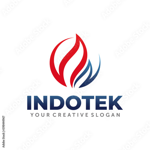 Gas and Oil Logo. Energy Logo design Vector