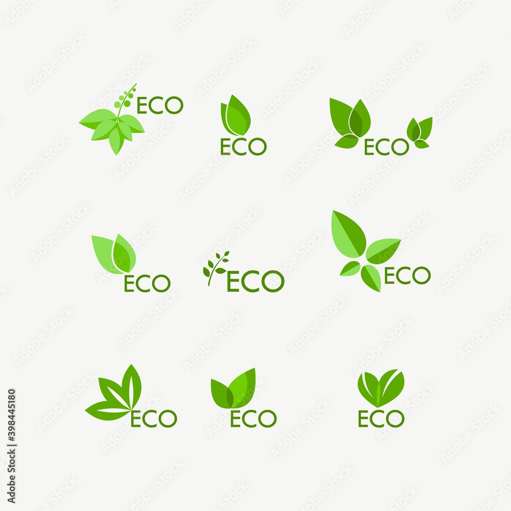 Abstract Ecology nature Leaf Logo Abstract Ecology nature Leaf Logo
