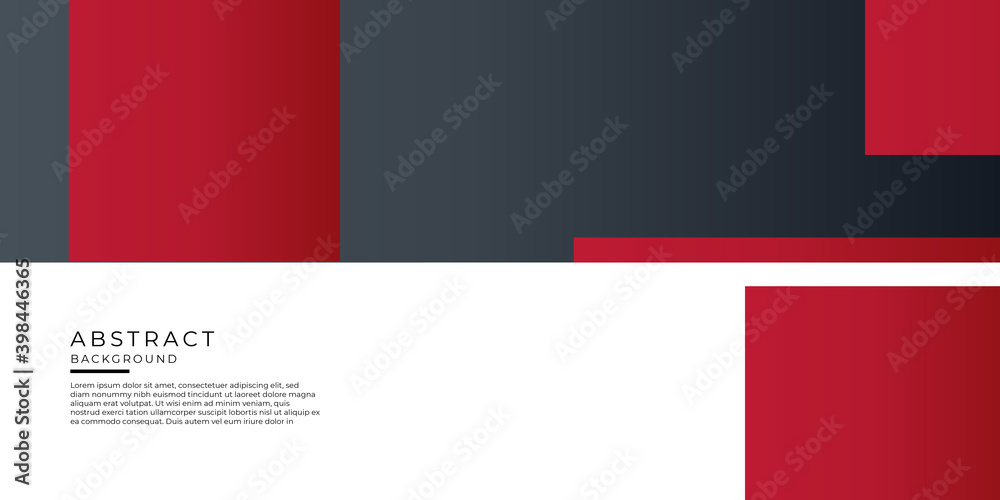 Simple modern red white black abstract business presentation background
