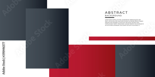 Abstract vector presentation background, gray and redj black white geometric shape