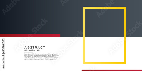 Abstract vector presentation background, gray and redj black white geometric shape