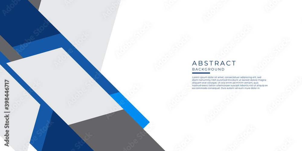Modern abstract geometric blue and white background with triangle shapes decoration. Futuristic tech vector for presentation design, banner, corporate profile and more Modern abstract geometric blue and white background with triangle shapes decoration. Futuristic tech vector for presentation design, banner, corporate profile and more