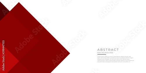 Free Download Abstract red geometric shape futuristic background. Template corporate presentation design concept on white contrast background. Vector graphic design illustration  - GFXLoad