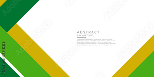 Abstract green yellow white background with dynamic arrow triangle effect. Modern pattern. Vector illustration for design
