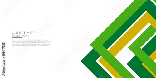 Abstract green yellow white background with dynamic arrow triangle effect. Modern pattern. Vector illustration for design