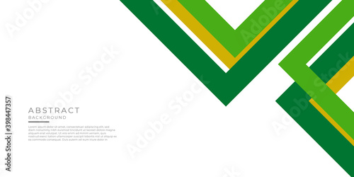 Abstract green yellow white background with dynamic arrow triangle effect. Modern pattern. Vector illustration for design