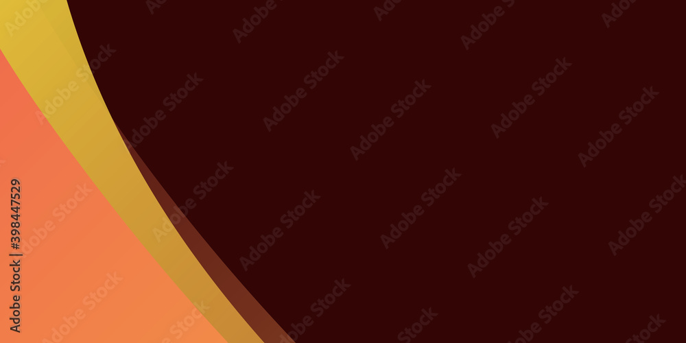 Orange and brown color wave background. Abstract background with dynamic effect. Modern pattern. Vector illustration for design
