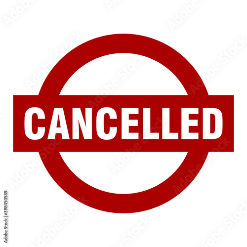 Cancelled Stamp or Seal Icon. Vector Image.