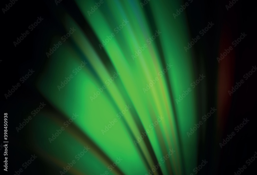 Dark Green, Red vector blurred template. Dark Green, Red vector blurred template.