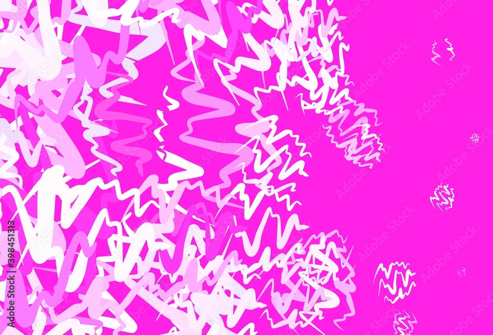 Light Purple, Pink vector background with curved lines. Light Purple, Pink vector background with curved lines.