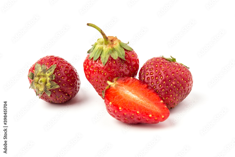 Fresh strawberry isolated on white background with clipping path Fresh strawberry isolated on white background with clipping path