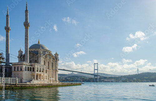 Photography Ortakoy Mosque in Istanbul