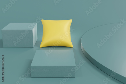 product display podium geometry cube shape