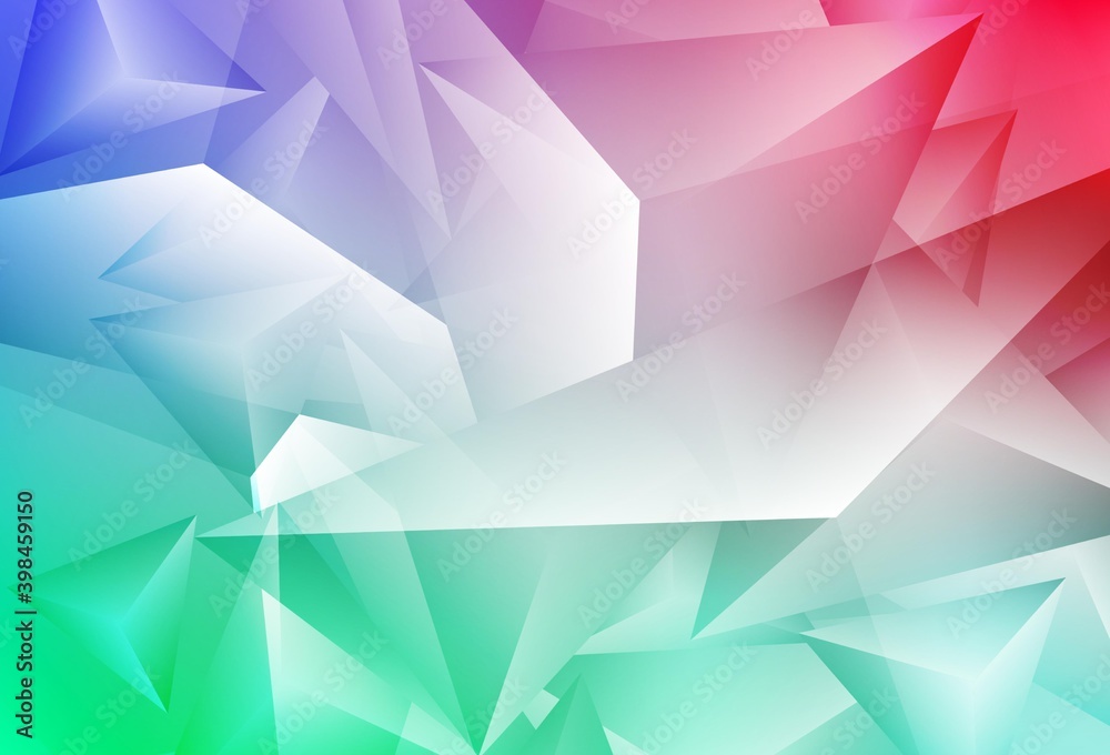 Light Green, Red vector background with polygonal style. Light Green, Red vector background with polygonal style.