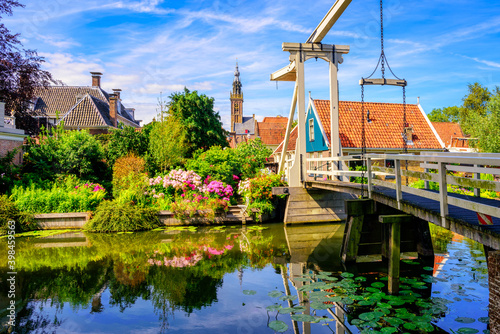 Obraz na płótnie Edam town in North Holland, Netherlands w salonie