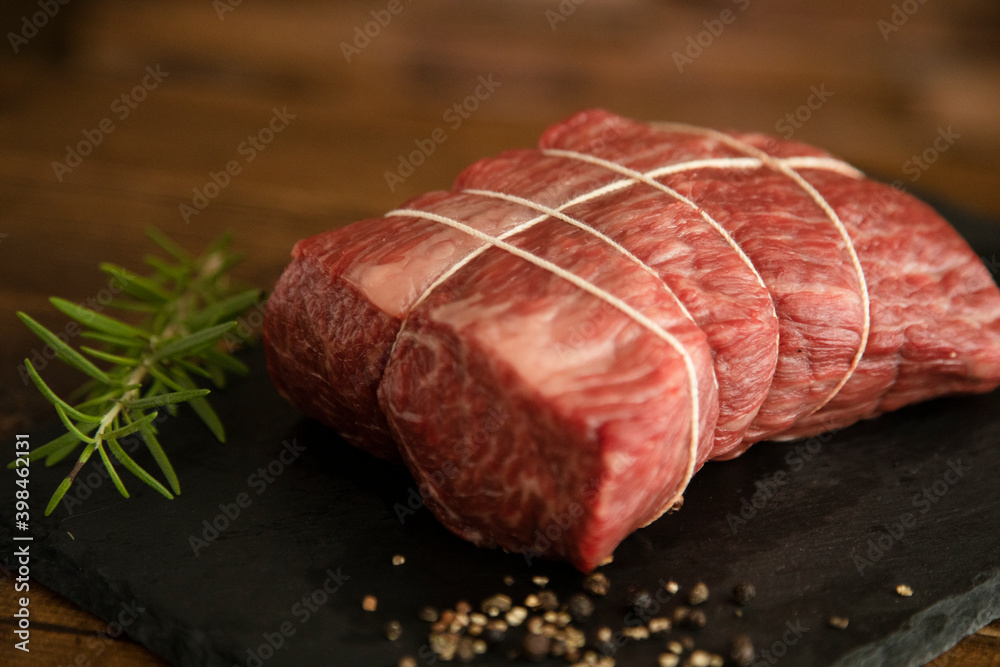 Wagyu raw beef for roast beef