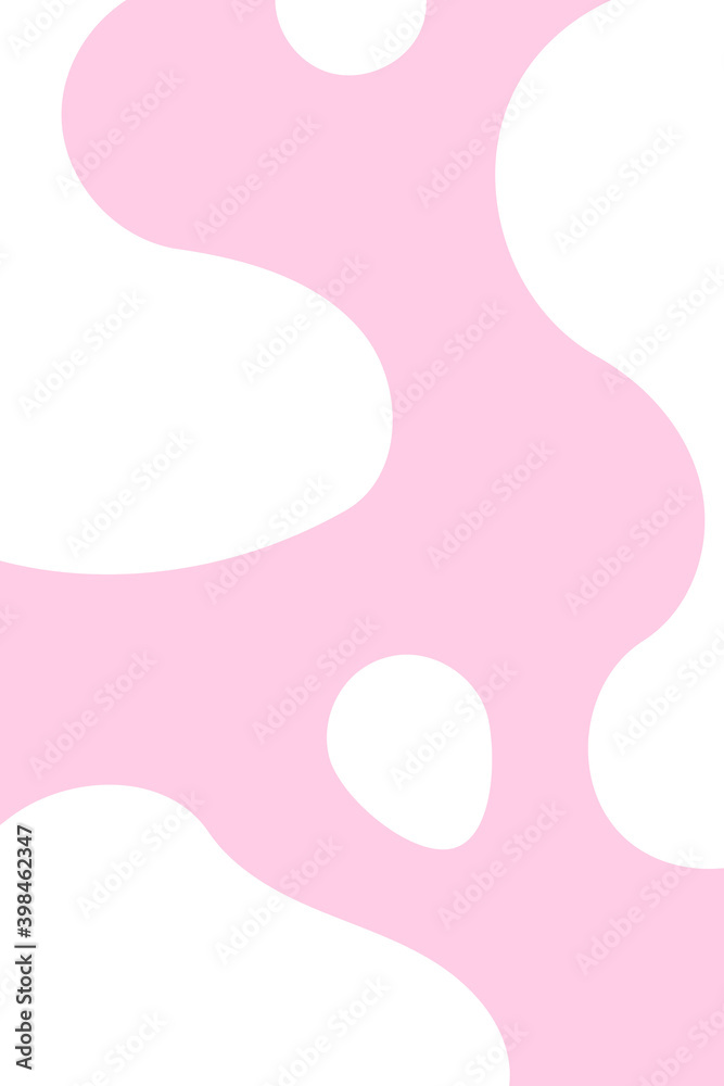 simple vector cow spot background. white spots on pink background