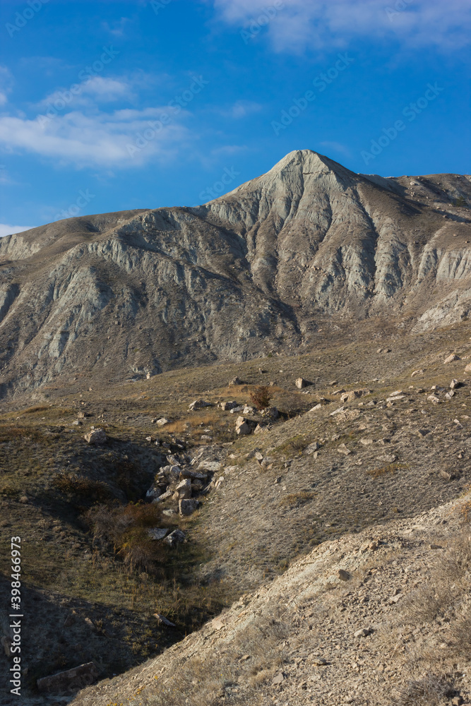 The Crimean Mountains near Feodosia and Ordzhonikidze, the Black Sea, Eastern Crimea.