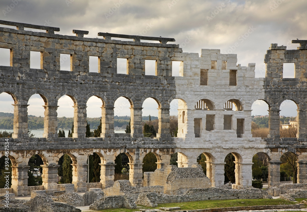 Pula Arena - Roman amphitheatre in Pula. Croatia