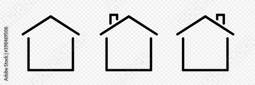 Web homes flat icon for apps and websites. House icon . Vector illustration.