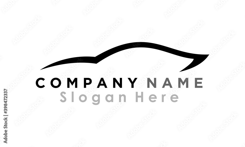 Fototapeta premium car logo simple illustration