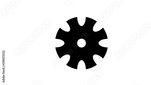 Settings icon isolated on white background. Settings icon modern symbol for graphic and web design. 