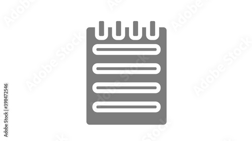 Notepad icon isolated sign symbol