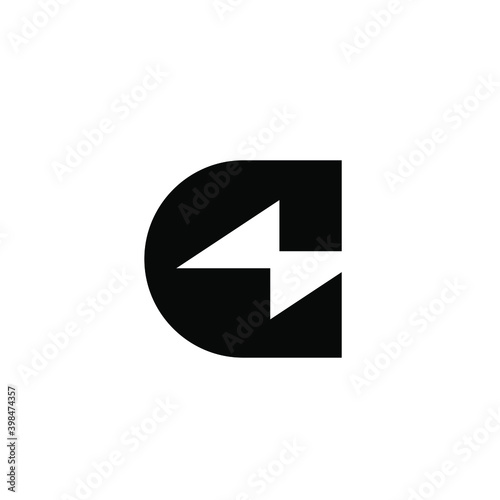 Free Download Power flash with Letter C logo design template  - GFXLoad
