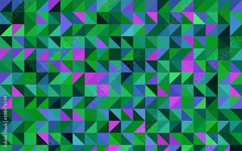 Light Pink, Green vector abstract mosaic pattern.