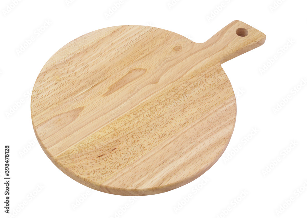 Wooden pizza board isolated on white background Wooden pizza board isolated on white background
