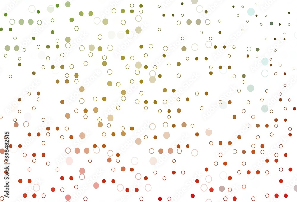 Light Green, Red vector pattern with spheres. Light Green, Red vector pattern with spheres.
