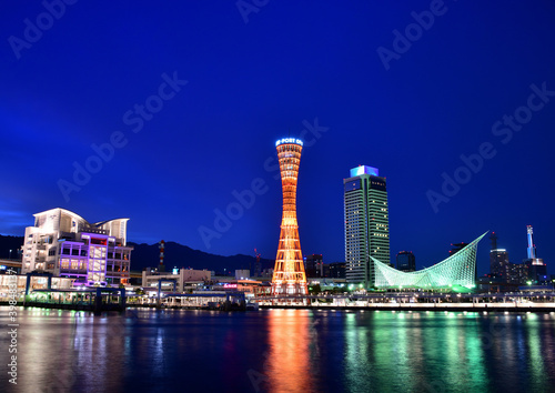 神戸メリケンパークの夜景