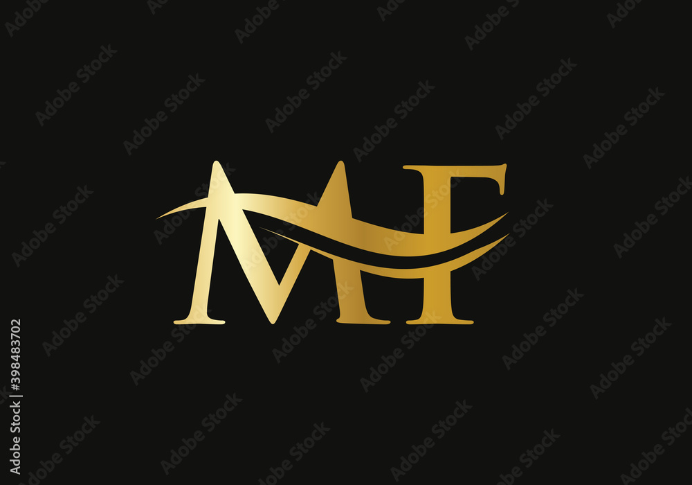 Premium Vector | Mf logo