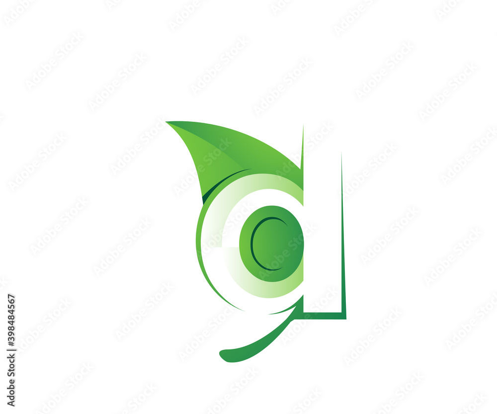 green letter d icon logo design template green letter d icon logo design template