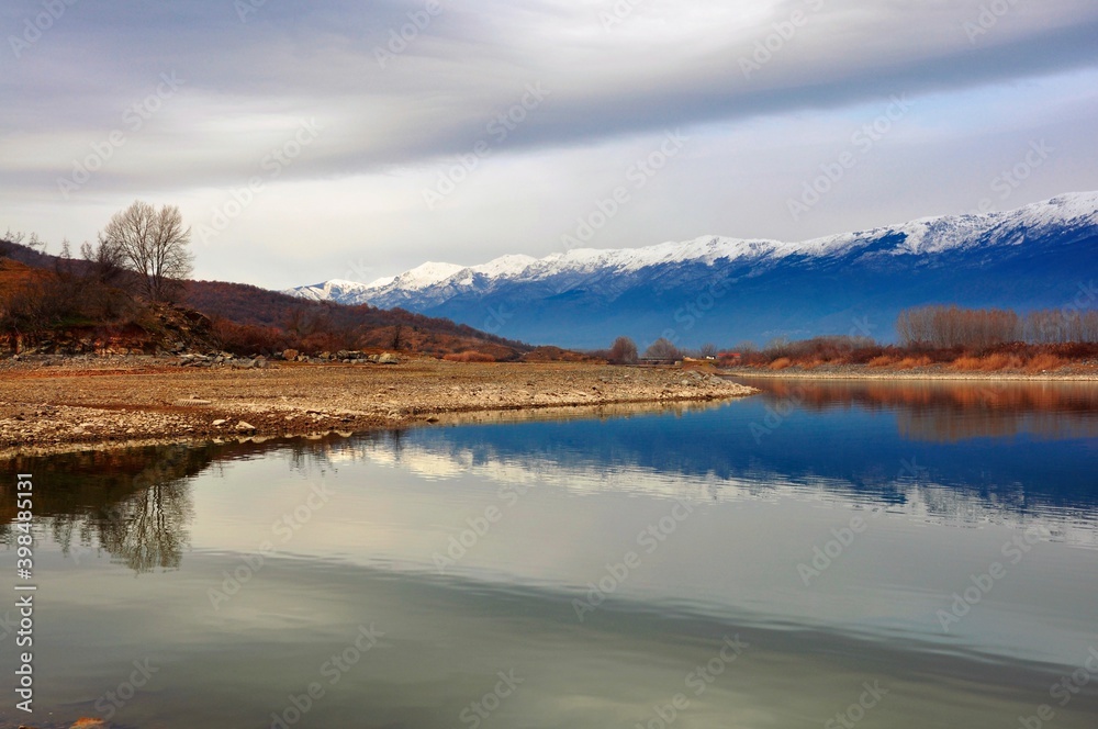 View of Kerkini, a lake reserve located in Northern Greece, about 20km from Greek-Bulgarian border. The lake hosts an essential hydro-biosphere for thousands of rare birds.