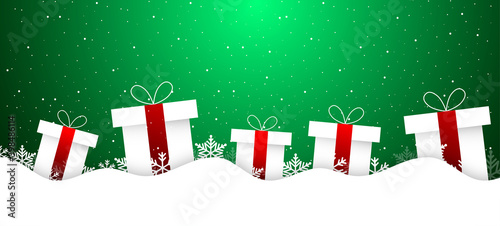 sfondo, regali, neve, fiocchi di neve, regalo di natale