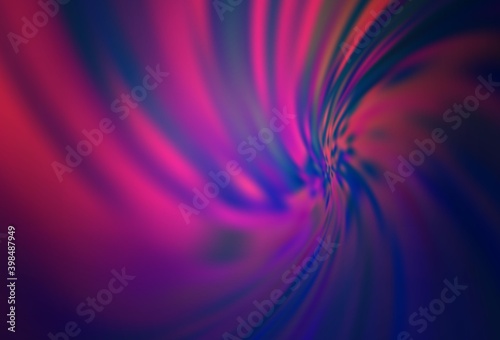 Dark Purple  Pink vector blurred shine abstract texture.
