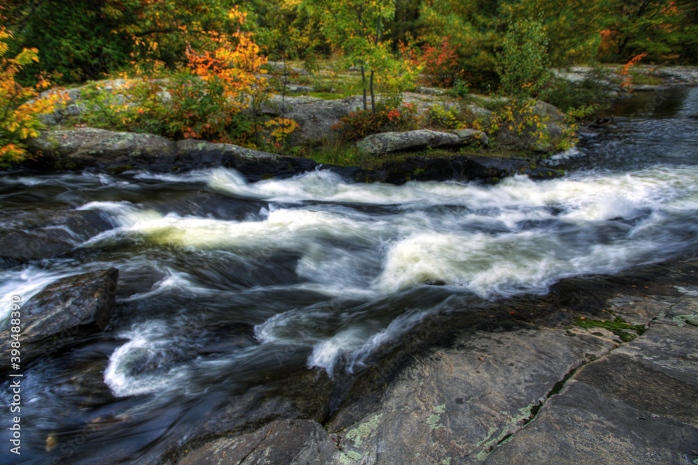 Dee Bank Falls in Ontario, Canada in autumn Dee Bank Falls in Ontario, Canada in autumn