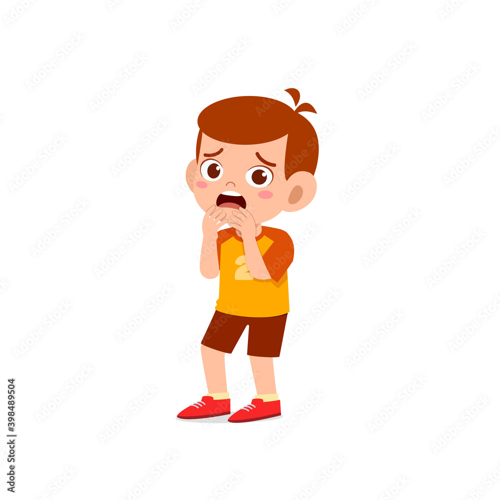 cute little kid boy feeling scared and shocked expression gesture cute little kid boy feeling scared and shocked expression gesture