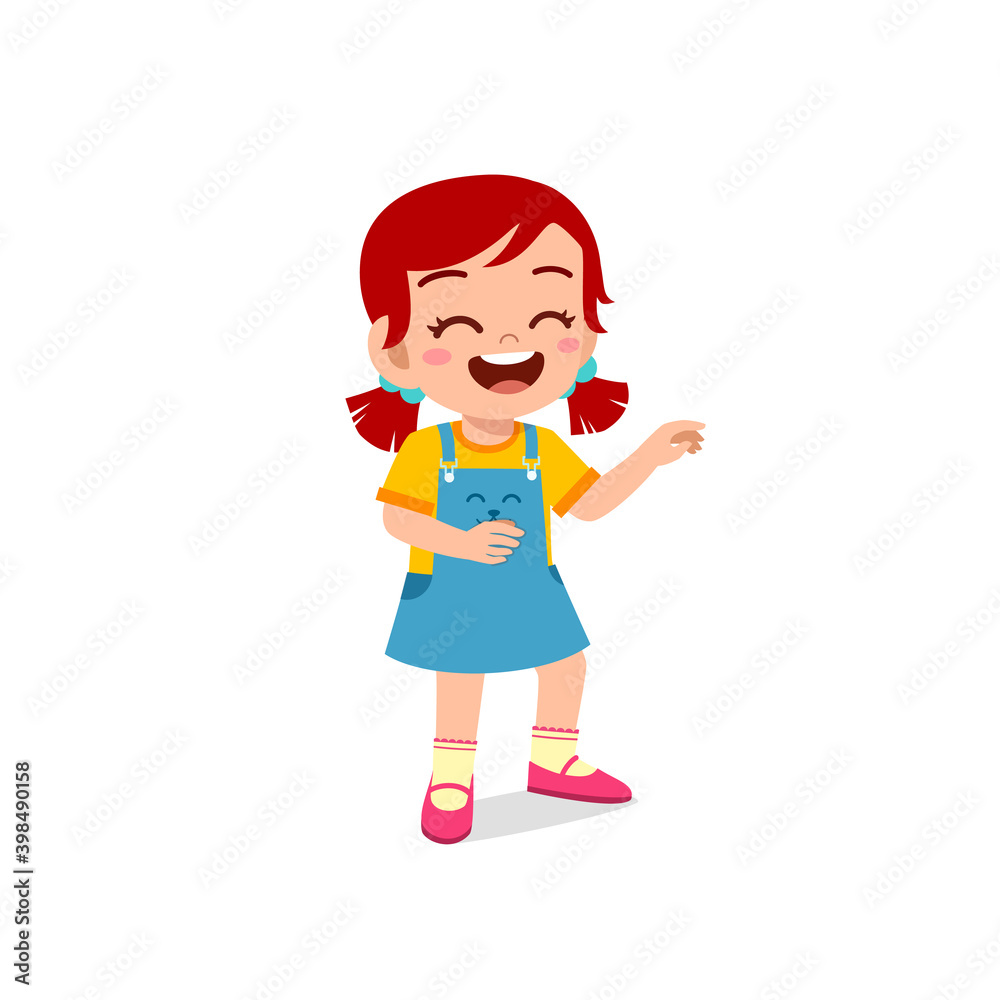 cute little kid girl laugh loud face expression gesture cute little kid girl laugh loud face expression gesture