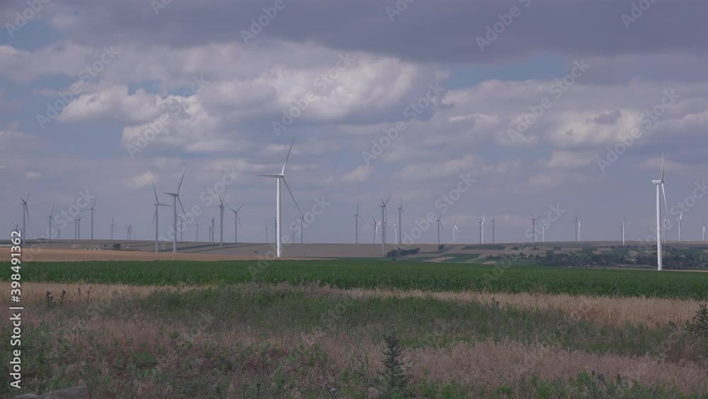 Wind turbine farm generate alternative and eco energy Wind turbine farm generate alternative and eco energy