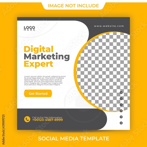 Simple Professional Modern Digital Marketing Agency Post Template