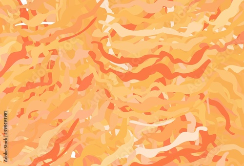 Light Orange vector texture with wry lines.