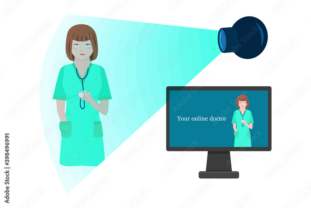 Online doctor provides medical care Medicine online Online doctor provides medical care Medicine online