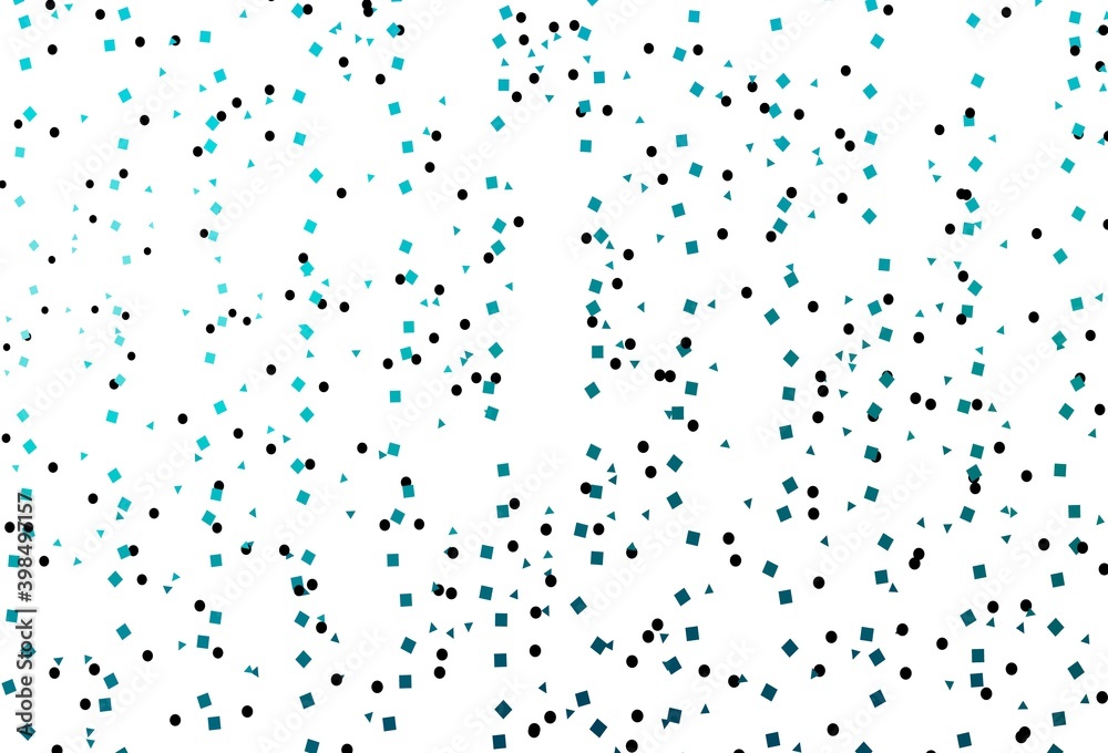 Light BLUE vector cover in polygonal style with circles. Light BLUE vector cover in polygonal style with circles.