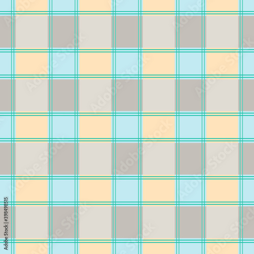 Simply seamless pattern design of mint green square for decorating, wallpaper, fabric and etc.
