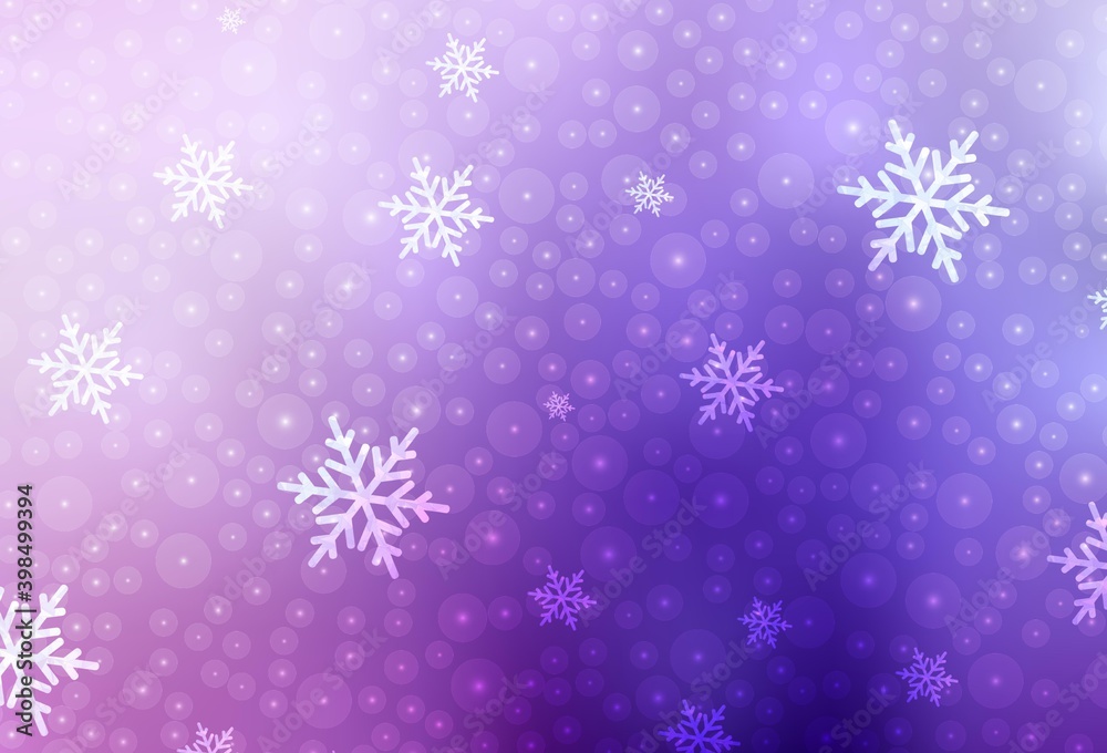 Light Purple, Pink vector background in Xmas style. Light Purple, Pink vector background in Xmas style.